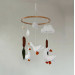 Minimalist Felt Goose Baby Mobile – Neutral Nursery Bird Decor