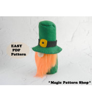 Leprechaun Gnome Sewing Pattern: Easy St. Patrick's Day Decor (PDF Pattern)