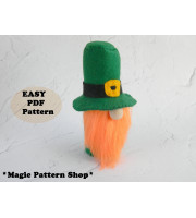 Leprechaun Gnome Sewing Pattern: Easy St. Patrick's Day Decor (PDF Pattern)