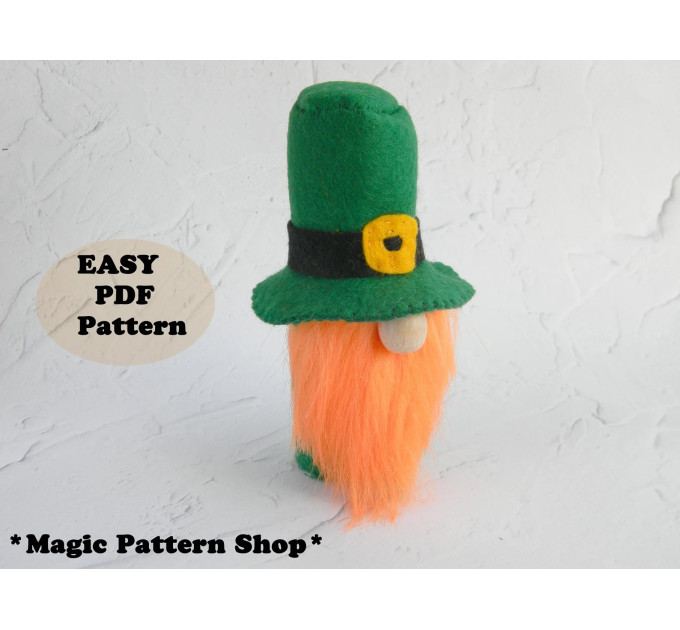 Leprechaun Gnome Sewing Pattern: Easy St. Patrick's Day Decor (PDF Pattern)