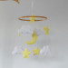 Celestial Moon and Stars Handmade Celestial Baby Mobile — Moon, Stars & Clouds