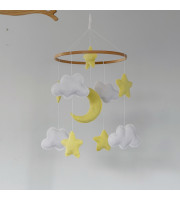 Celestial Moon and Stars Baby Mobile