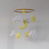 Celestial Moon and Stars Baby Mobile