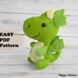 Dragon felt pattern PDF